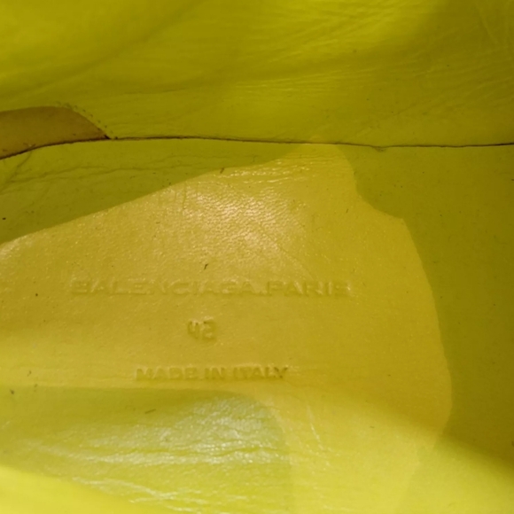 BALENCIAGA SNEAKERS MEN YELLOW LEATHER (CALF) - Picture 7 of 10